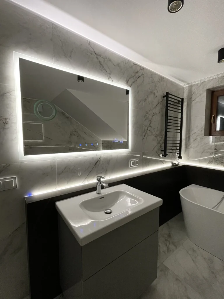 Łazienki - Realizacja 7 | MaVi Design - Wykończenia Wnętrz